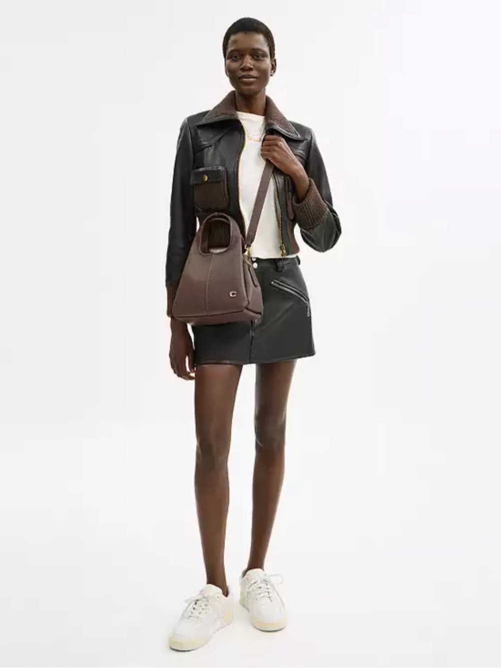 Coach Lana Shoulder Bag 23 in Dark Stone - Picture 3 of 4